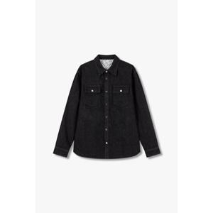 톰보이 91U5121004 블랙 데님 투포켓 셔츠