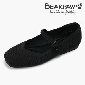 [베어파우(슈즈)][여성] ORLA 올라 BEARPAW 블랙 버클 메리제인 플랫슈즈 K2861001RA-W