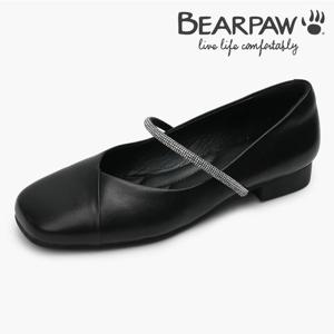 [베어파우(슈즈)][여성] TASHA 타샤 BEARPAW 블랙칼프 메리제인 플랫슈즈 K2962178RA-W