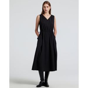 아떼 바네사브루노 여성 24FW 블랙 면혼방 스트링 민소매 원피스 VLDR4D419BK