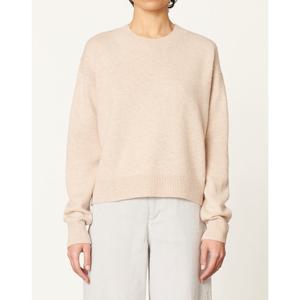 바네사브루노 24FW 오프화이트 울혼방 루즈핏 긴팔니트 VISW4F204OW