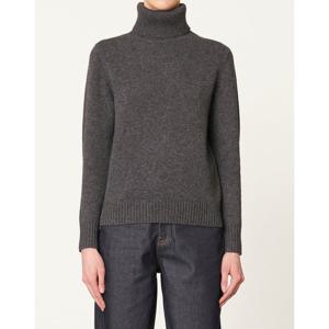 바네사브루노 24FW 다크그레이 울혼방 터틀넥 긴팔니트 VISW4F206G3