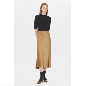 [시슬리]SASK01341 BR 뉴낸드 트임 롱 스커트