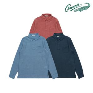 [크로커다일] 우븐 서커 주름지 제천 카라티 CDAABTS1451