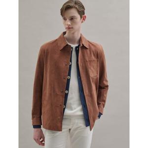 [LANSMERE] GALLOTTI 스웨이드 초어 재킷  브릭 (LA523ZGT2C)
