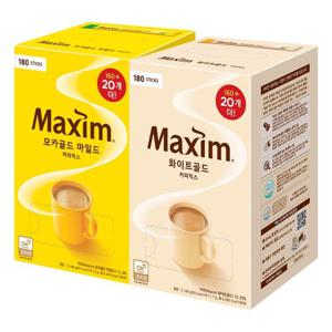 [맥심]맥심 모카골드 마일드 180T+화이트골드 180T