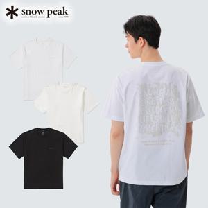 스노우피크 코튼 발포 레터링 반팔 티셔츠 S25MMFTS58