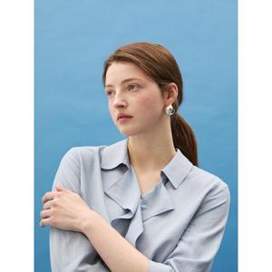 [Melissa] 린넨 블렌디드 블라우스 - 스카이 블루 (ML5360B10Q)