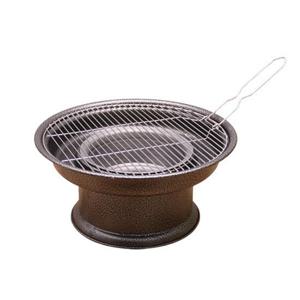 바베큐 숯불 그릴 대 원형 1p 캠핑 석쇠 불판 구이