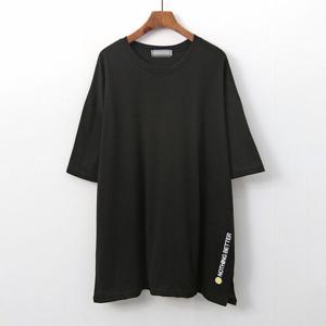 여성 빅사이즈 미소옆트임반팔티셔츠 NOG929M305