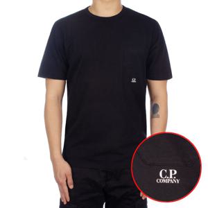 CP컴퍼니 로고 프린팅 포켓 반팔 티셔츠 14CMTS182A 005431G 999