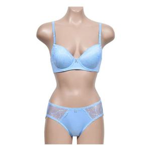 베이지 85A 브라팬티 A컵 와이어 3/4몰드 레이스2XL 베이지