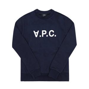 [아페쎄 APC] COHBN M27907 TIQ DARK NAVY/ECRU 공용 맨투맨