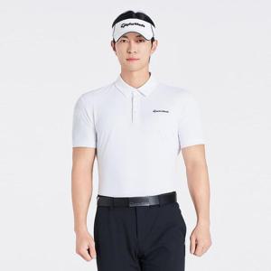 테일러메이드 남성 소매 빅로고 카라 반팔 티셔츠