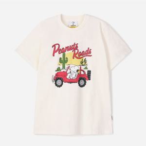 [클라이드]여성 스누피 CAR 그래픽 반팔티셔츠 FPBTS777
