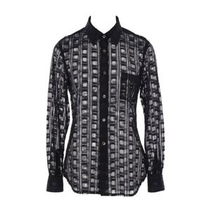 꼼데가르송 블랙 패턴 버튼업 셔츠 GOB012S25 1BLACK