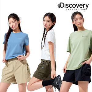 [디스커버리] 25SS 신상/30%할인/여성/4부기장/냉감소재/프레시벤트 스트링포켓 카고쇼츠 DWSP7F053