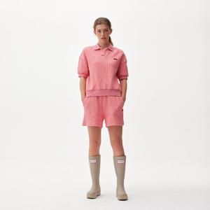 [WOMEN] 스트라이프 인터로크 쇼츠 - 오렌지플레어 HAW0004APZOGF