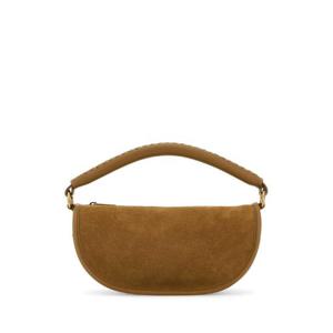 BURBERRY 캐멀 스웨이드 Hebden 핸드백 8109122 C2914