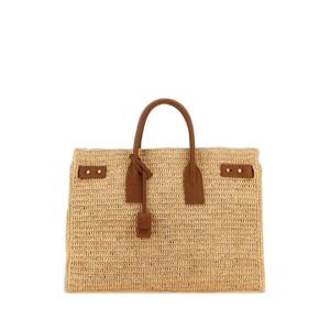 SAINT LAURENT Raffia medium Sac De Jour shopping bag 751499GAABN 2080