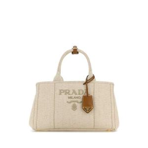 PRADA Sand canvas shopping bag 1BG554V8OM2CX9 F0018