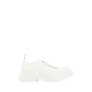 ALEXANDER MCQUEEN 화이트 캔버스 트레드 슬릭 스니커즈 697072W4MV2 9000