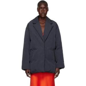 스텔라 매카트니 코트 네이비 패딩 코트 222471F059009