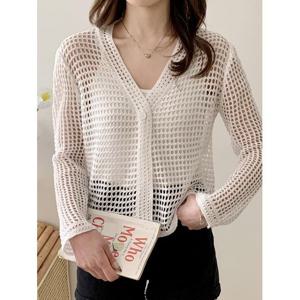 [카라]KARRA 썸머메쉬원버튼가디건_A5M0219