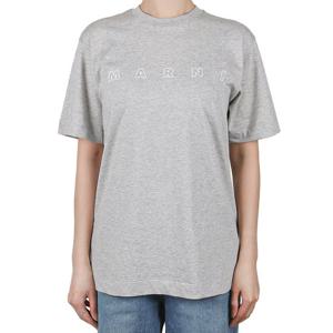 마르니 25SS 여성 로고 반팔티 그레이 성인사이즈 M01466 M00RF 0M903 12-14Y