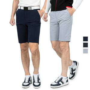 [LUSEN] 루센 남성 잔스트라이프 스판 골프 하프팬츠 Model No_B2-5E012