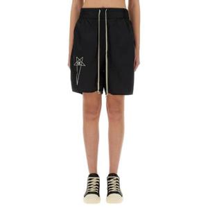 릭 오웬스 X 챔피언 로고 자수 버뮤다 반바지 CW01E1681CHNY 09 TP940846100