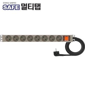 NMP-AM0815 알루미늄 SAFE 멀티탭 8구 접지 1.5m 넷메이트
