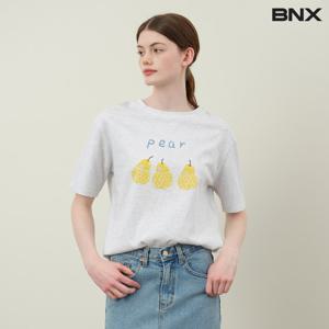[비엔엑스]라운드넥 베이직 프린팅 반팔 티셔츠 (BX2TS031L0)