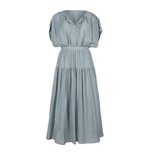 [파슨스] Tiered.Wrinkled Shirring Dress [PW2R4OP05]