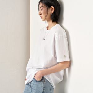 UNISEX 데일리 코튼 반팔티 [WHITE] / SBE2U01007-WOMAN