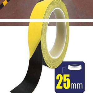 반사테이프 BLEX 바닥라인 테이프 25mm x 30M 황흑사선