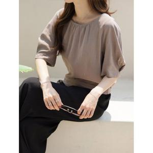 [헤레이스]모던 린넨 블라우스_YMSH25SS890