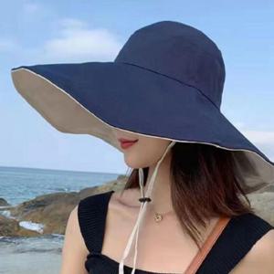 [에이치플러스몰]모자 챙넓은 양면 여름 여성 벙거지 챙모자 바캉스 휴