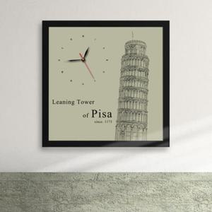 아트박스/꾸밈 cw159-함께가는세계명소_디자인액자시계