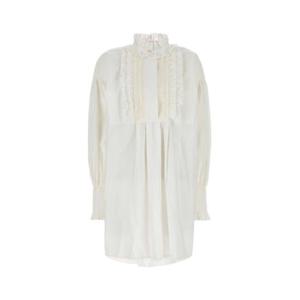 발렌티노 가라바니 미디 원피스 6B3VAUF590D 0BO WHITE