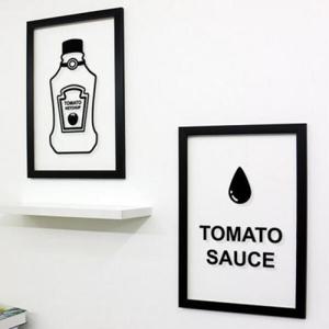 아트박스/꾸밈 pb164-토마토소스_투명액자