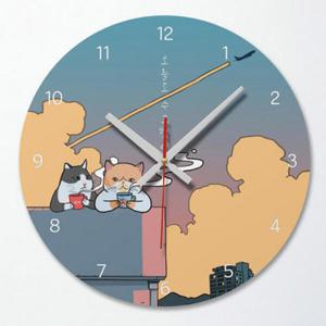아트박스/꾸밈 im463-커피한잔고양이_인테리어벽시계