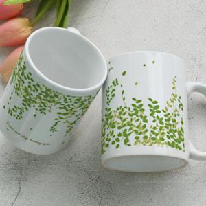 아트박스/꾸밈 ph405-디자인머그컵2p-숲속의넝쿨정원