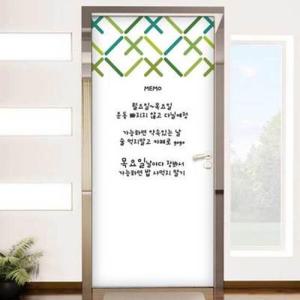 아트박스/꾸밈 ih909-칠판현관문시트지_그리너리라인