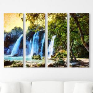 아트박스/꾸밈 cw579-자연속의폭포_그림_대형노프레임세트