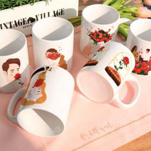 아트박스/꾸밈 pa416-디자인머그컵6p-장미꽃선물