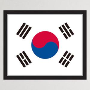 아트박스/꾸밈 iy898-대한민국태극기_창문그림액자(중형)