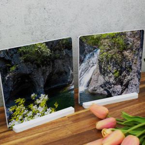 아트박스/꾸밈 pa853-스탠드액자2P_주왕산의폭포