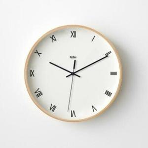 아트박스/헬로우아티스트 자작나무 내추럴 레트로 무소음 벽시계