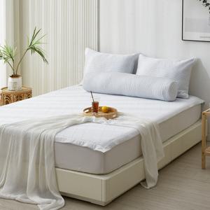 [샤이닝홈]샤르르 쿨링앤슬립 냉감 3중직 밴딩 침대패드 Q